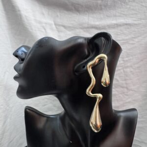 Gold statement earrings