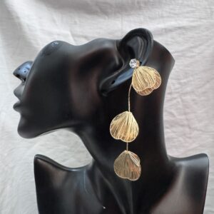 Gold statement earrings