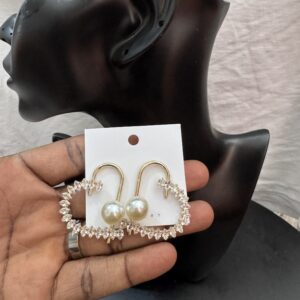 Gold statement earrings