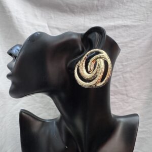 Gold statement earrings