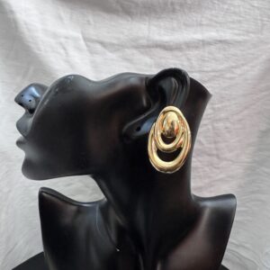 Gold statement earrings