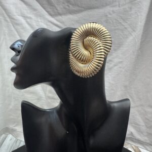 Gold statement earrings