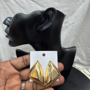 Gold statement earrings