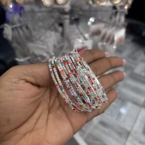 Stretchy tennis bracelet 
12pieces