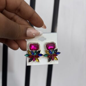 Bridal stones earrings