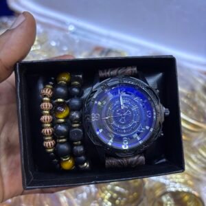 Leather watch set