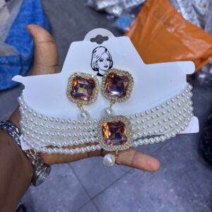 Pearl set rose gold
