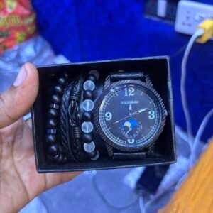 Leather watch set